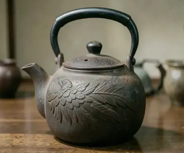 修復済みの鉄瓶