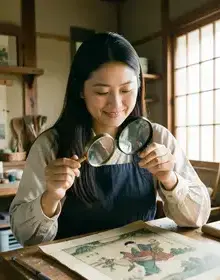 絵画修復の石田蓮