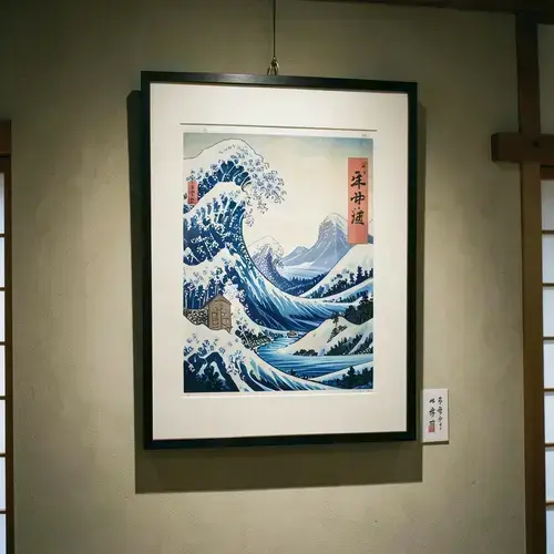 修復済みの北斎浮世絵